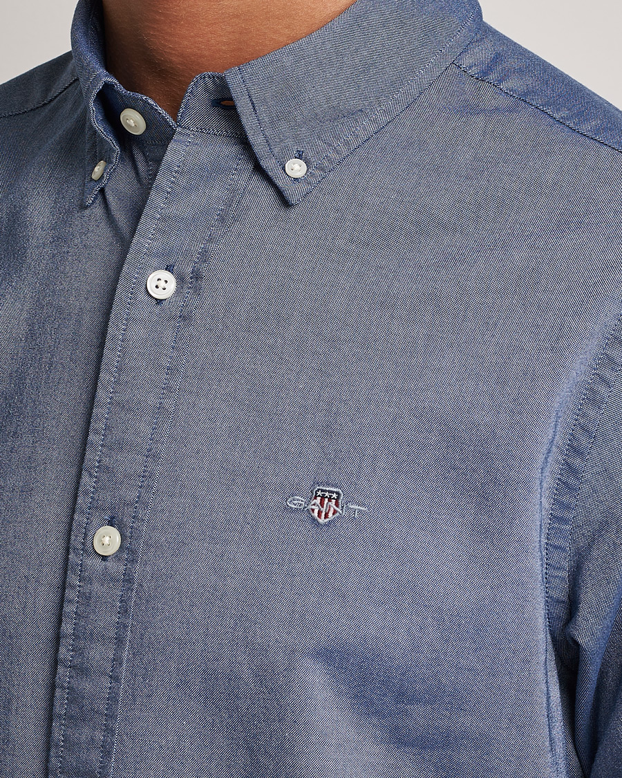 Men | Shirts | GANT | Slim Fit Oxford Shirt Persian Blue