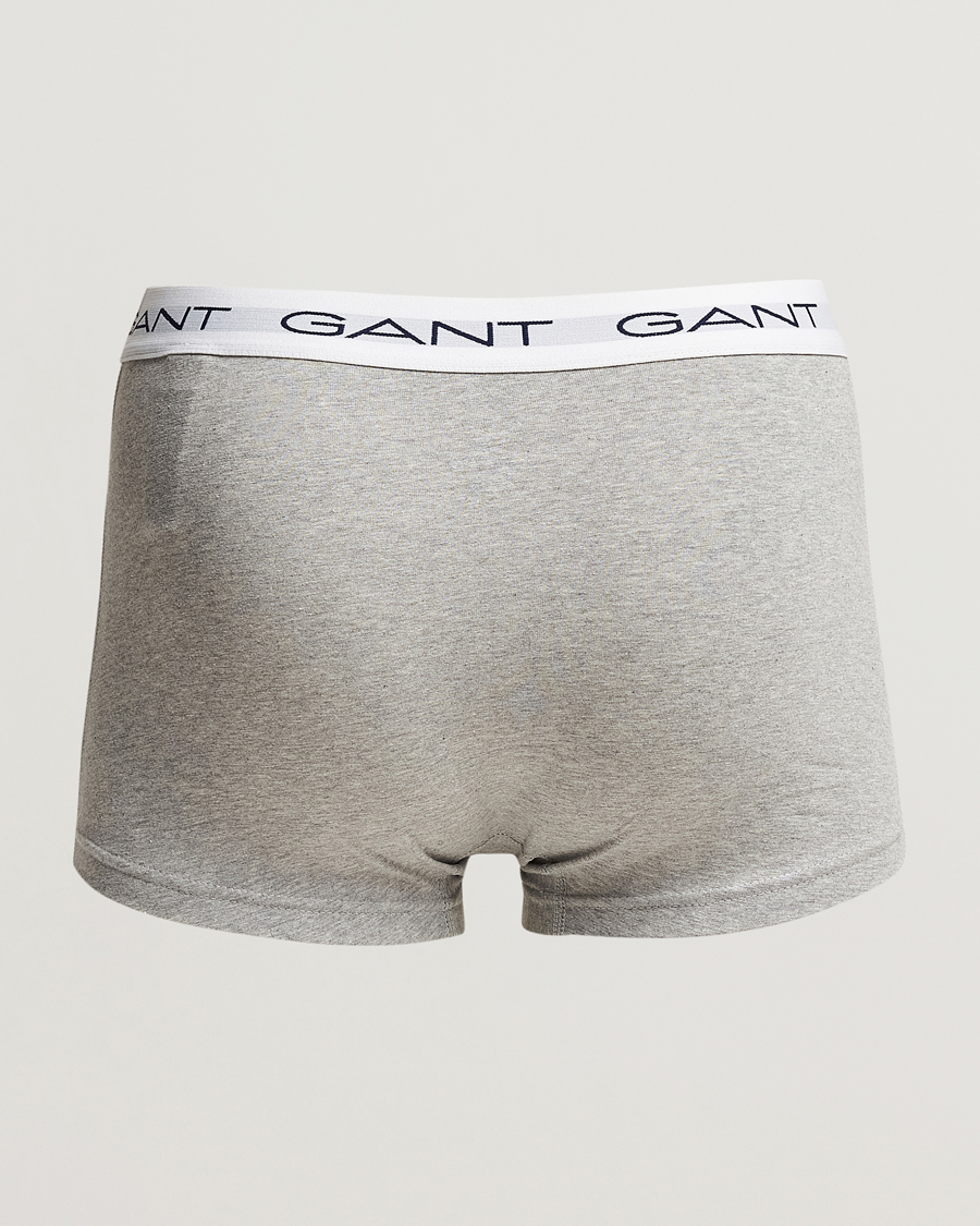 Men | Underwear & Socks | GANT | 3-Pack Trunk Boxer White/Black/Grey
