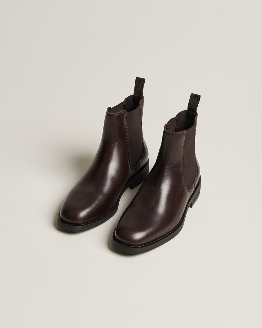 Men | GANT Rizmood Leather Chelsea Boot Dark Brown | GANT | Rizmood Leather Chelsea Boot Dark Brown