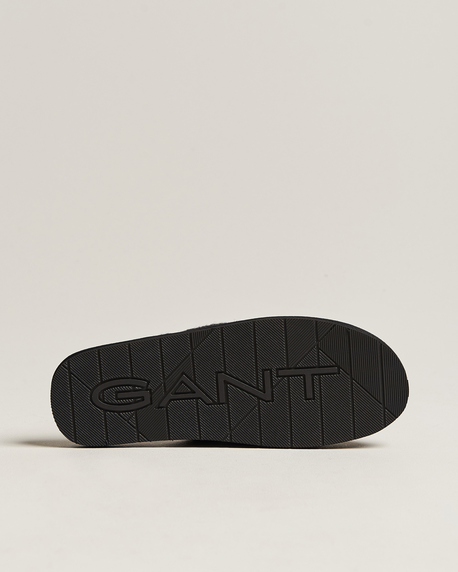 Men | GANT Tamaware Terry Slippers Black | Gant | Tamaware Terry Slippers Black
