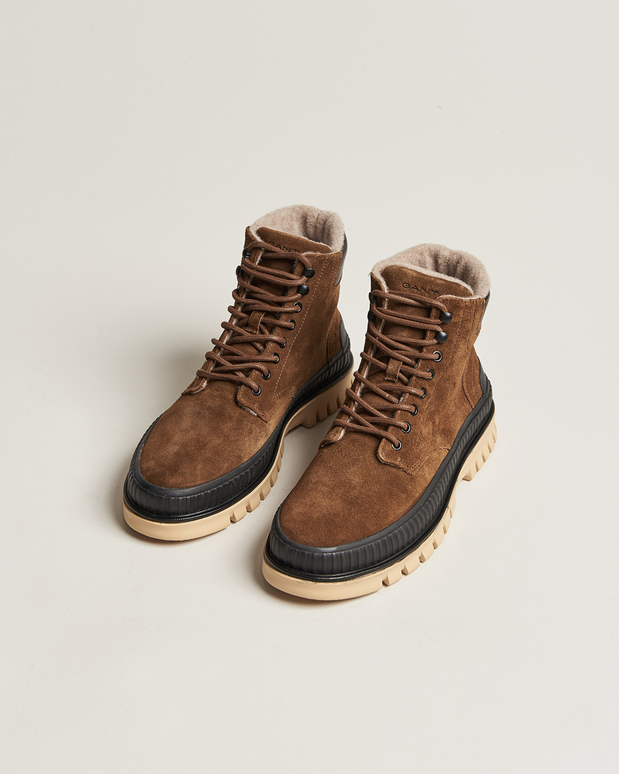 Men | GANT Nebrada Felt Lined Suede Boot Tobacco Brown | GANT | Nebrada Felt Lined Suede Boot Tobacco Brown