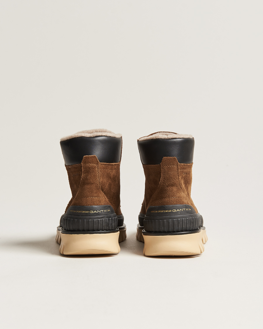 Men | GANT Nebrada Felt Lined Suede Boot Tobacco Brown | GANT | Nebrada Felt Lined Suede Boot Tobacco Brown