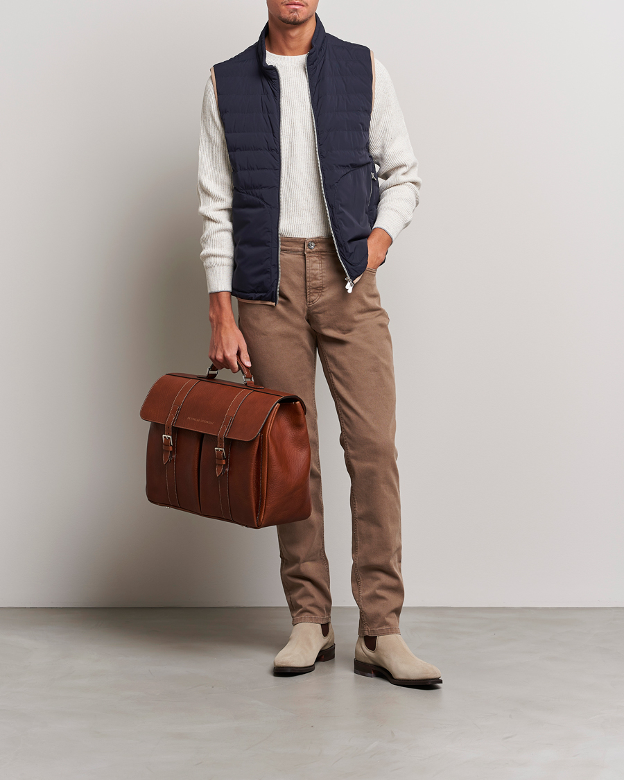 Men | Coats & Jackets | Brunello Cucinelli | Nylon Down Vest Navy
