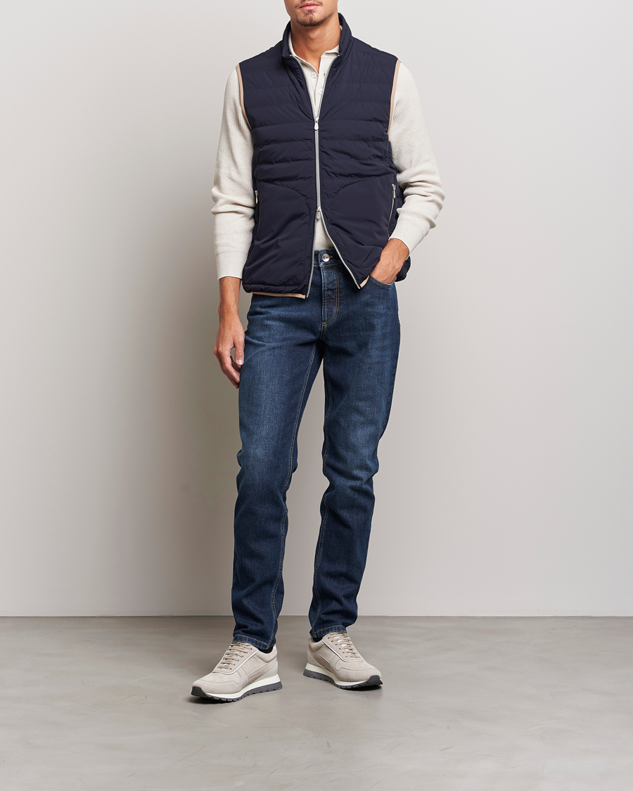 Men | Jeans | Brunello Cucinelli | Traditional Fit Jeans Dark Wash