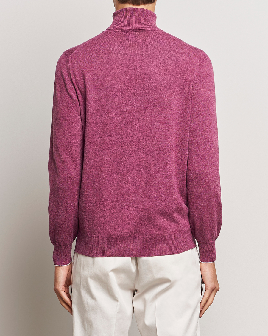 Men | Sweaters & Knitwear | Brunello Cucinelli | 2 Ply Cashmere Rollneck Burgundy