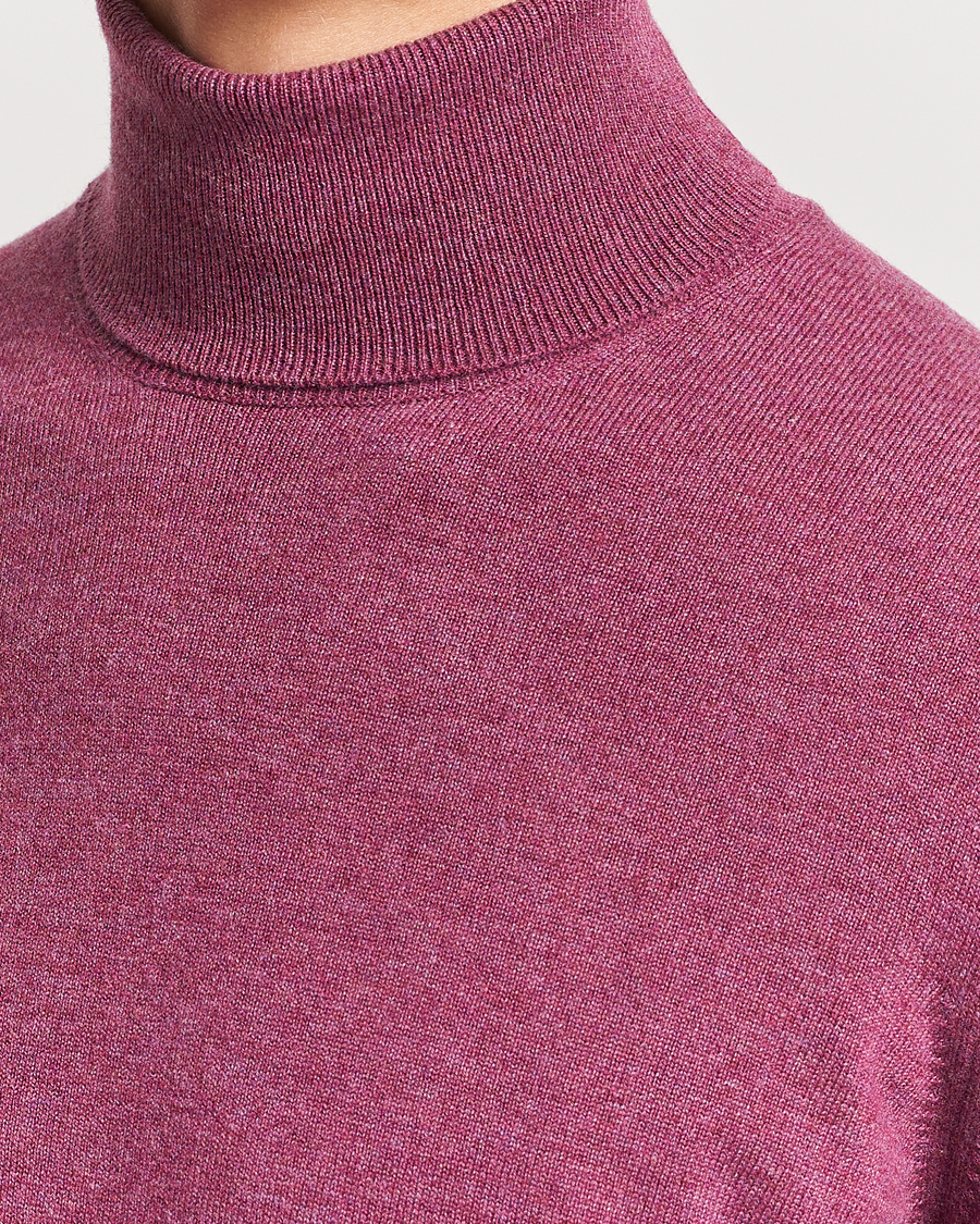 Men | Sweaters & Knitwear | Brunello Cucinelli | 2 Ply Cashmere Rollneck Burgundy