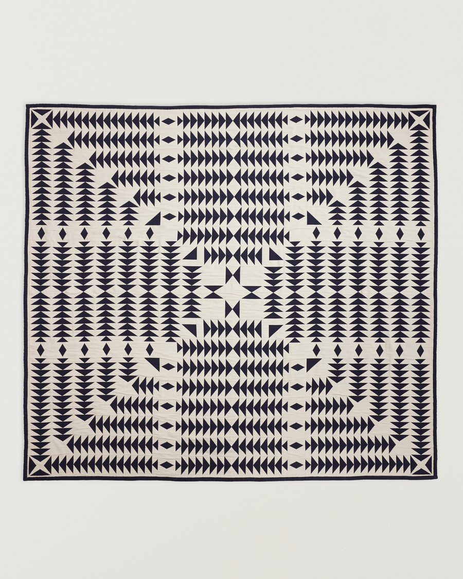 Men | Fabrics | Pendleton | Organic Cotton Matelasse Blanket Midnight Nova