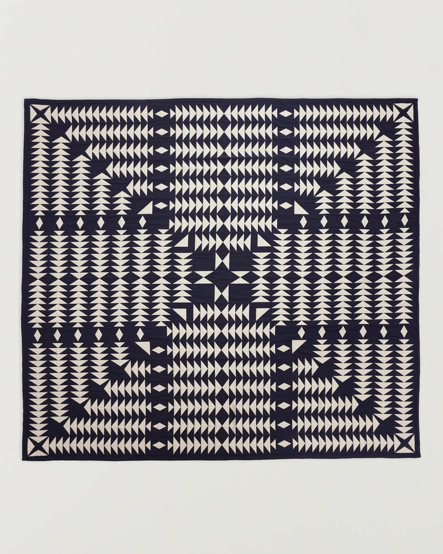Men | Fabrics | Pendleton | Organic Cotton Matelasse Blanket Midnight Nova