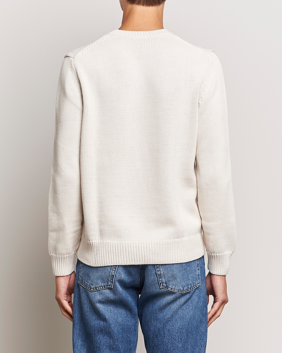 Men | Sweaters & Knitwear | Lacoste | Retro Logo Knitted Crew Neck Sweater Lapland