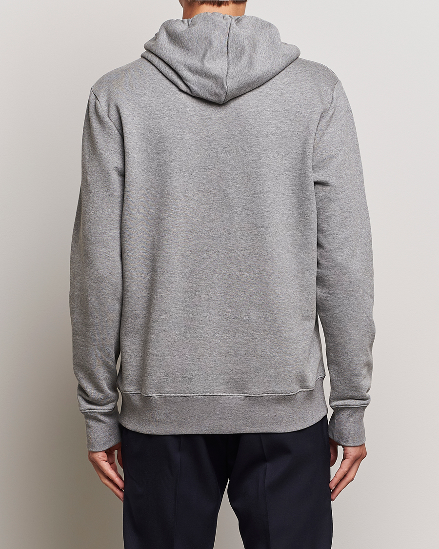 Men | Sweaters & Knitwear | PS Paul Smith | Zebra Organic Cotton Hoodie Grey Melange
