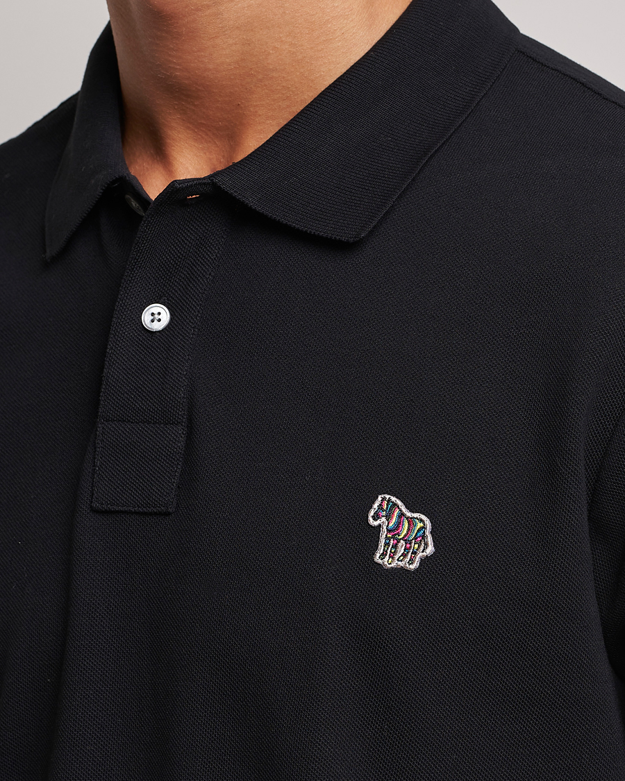 Men | Polo Shirts | PS Paul Smith | Regular Fit Zebra Polo Black