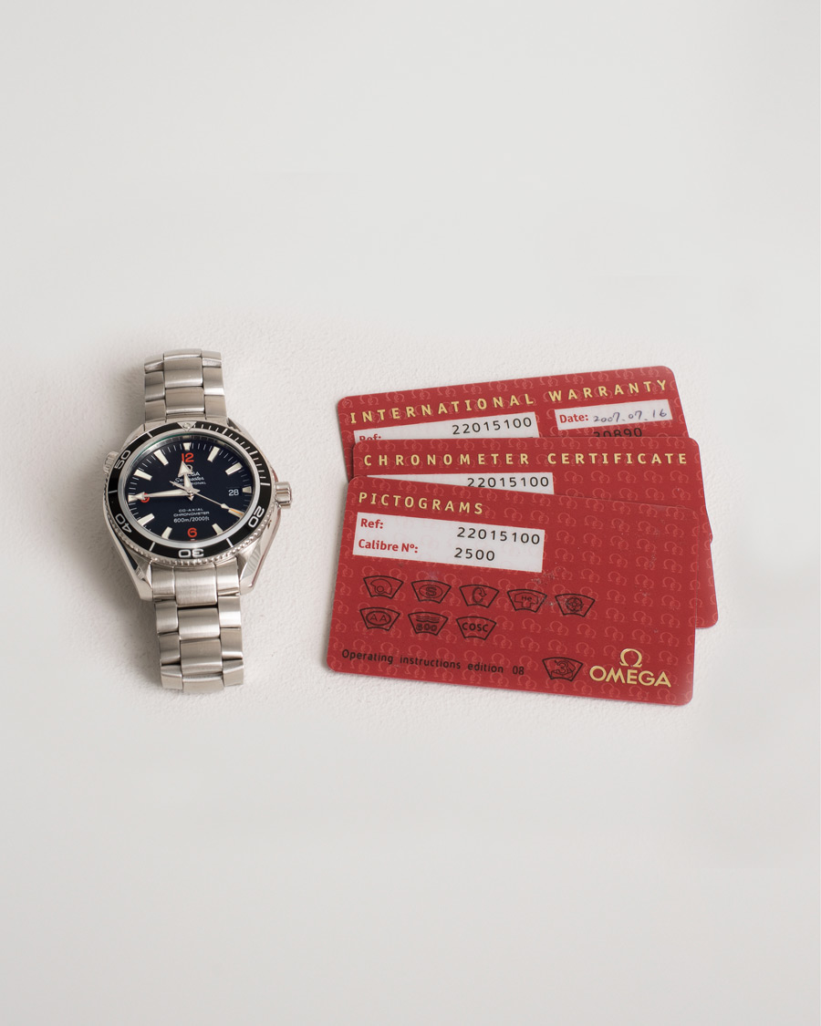 Men | Omega Pre-Owned Seamaster Planet Ocean 2201.51.00 Steel Black | Omega Pre-Owned | Seamaster Planet Ocean 2201.51.00 Steel Black