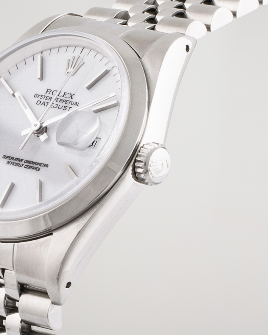 Men | Rolex Pre-Owned Datejust 16200 Oystert Perpetual Steel White Steel White | Rolex Pre-Owned | Datejust 16200 Oystert Perpetual Steel White Steel White