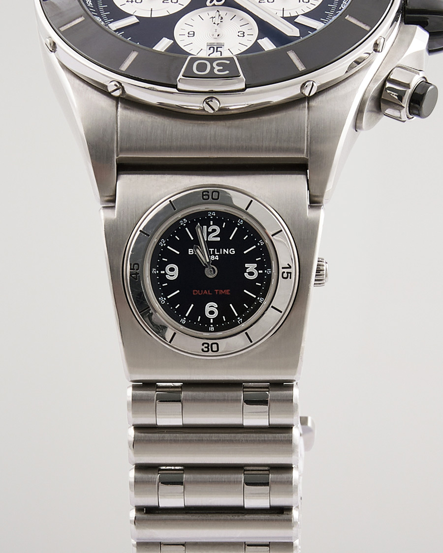 Men | Breitling Pre-Owned Super Chronomat B01 44 Steel Black | Breitling Pre-Owned | Super Chronomat B01 44 Steel Black
