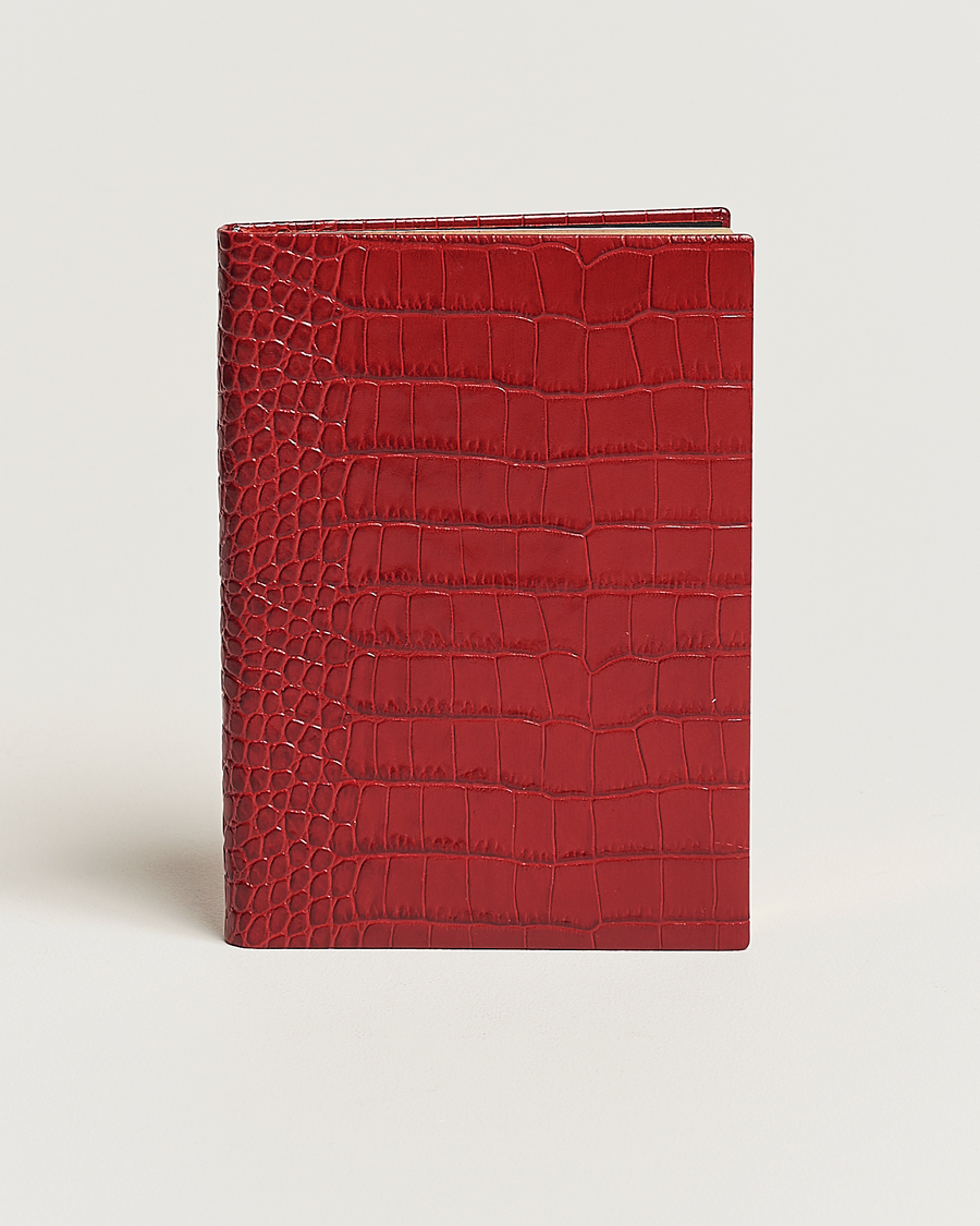 Men | Smythson Mara Leather Soho Notebook Red | Smythson | Mara Leather Soho Notebook Red
