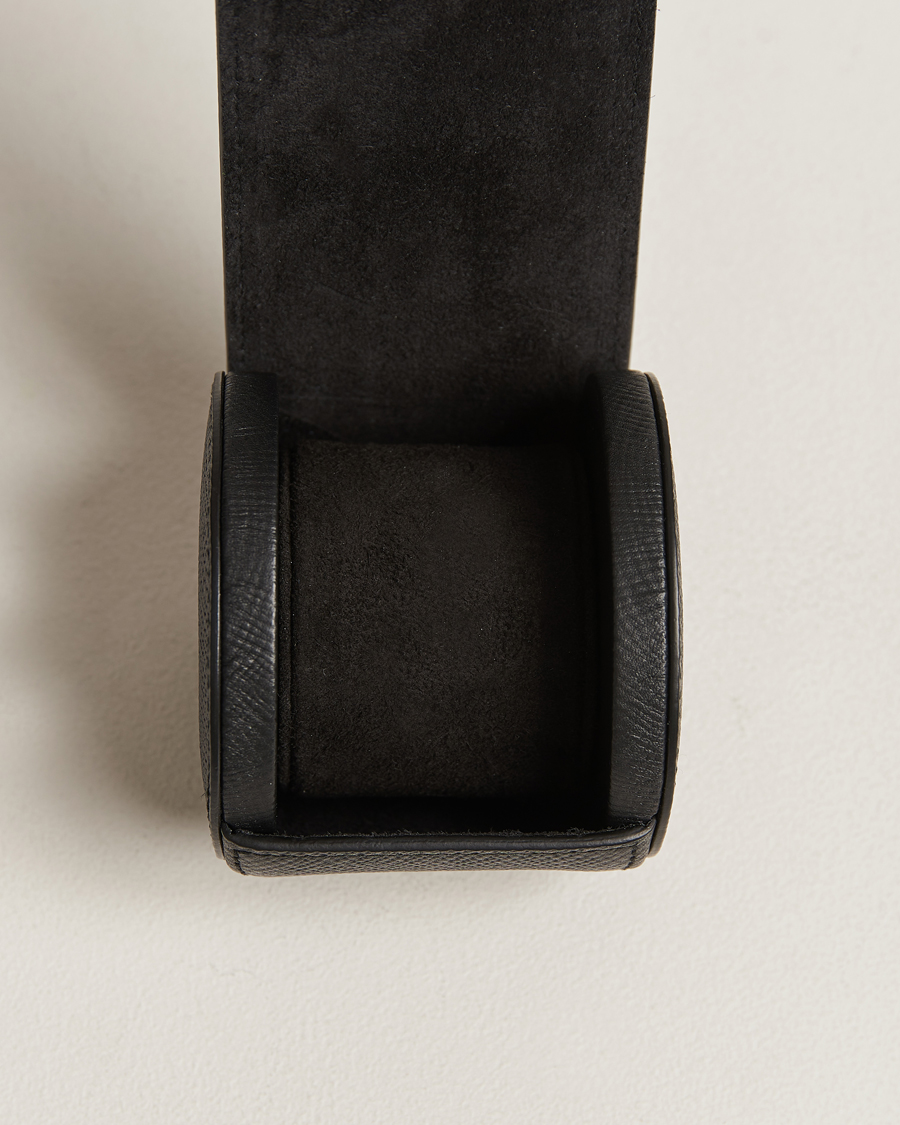 Men | Watch & Jewellery Boxes | Smythson | Panama Single Watch Roll Black