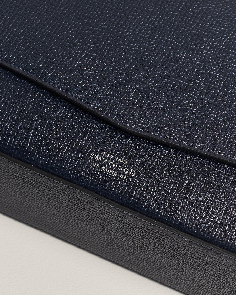 Men | Smythson Ludlow Messenger Bag Navy | Smythson | Ludlow Messenger Bag Navy
