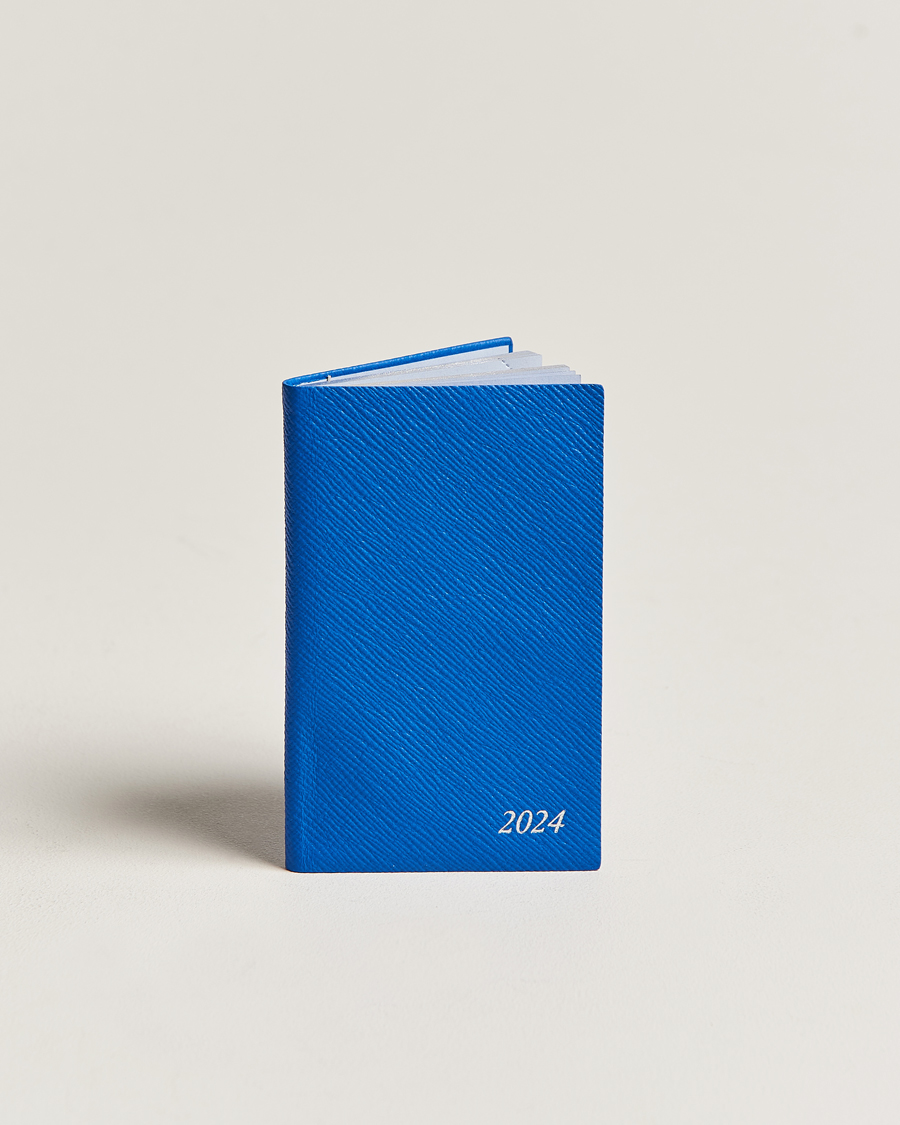 Men | Smythson Panama Crossgrain Diary 2024 Lapis | Smythson | Panama Crossgrain Diary 2024 Lapis