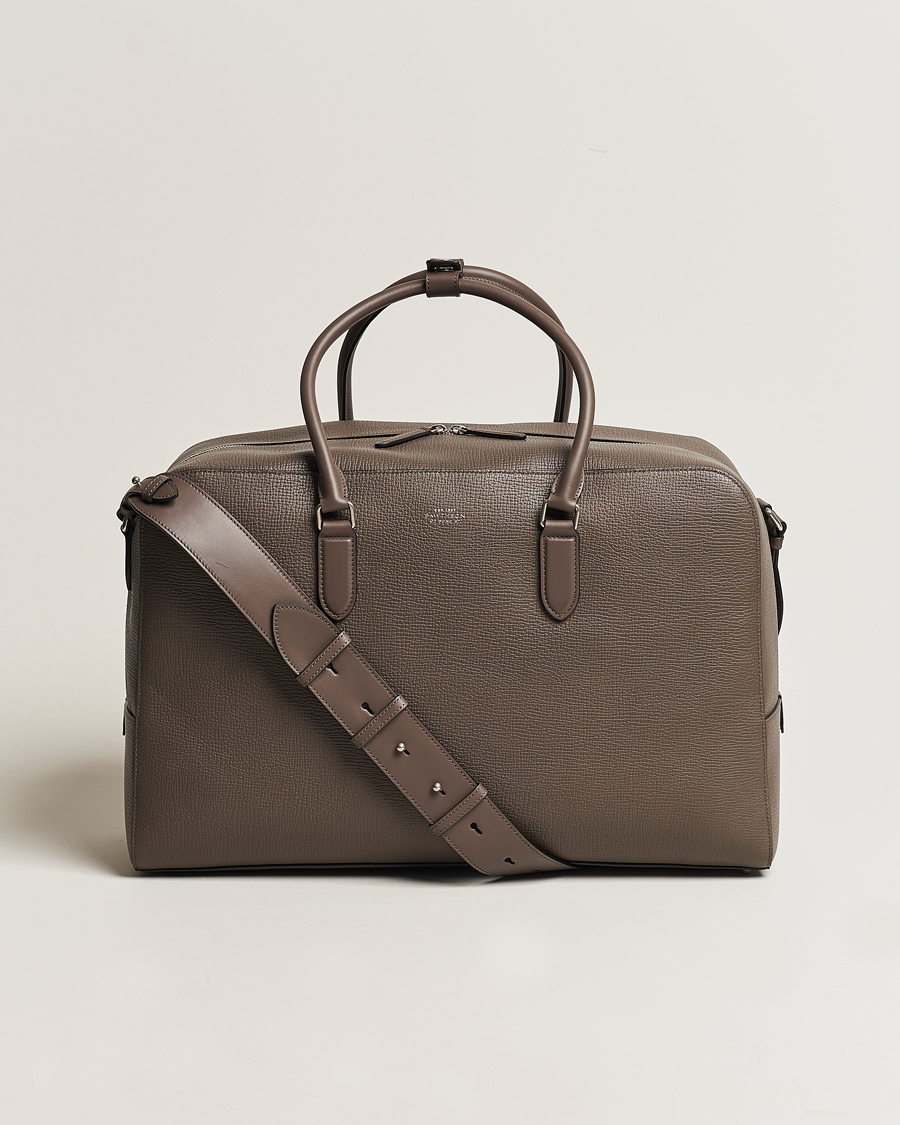 Men | Bags | Smythson | Ludlow Soft Travel Bag Dark Taupe
