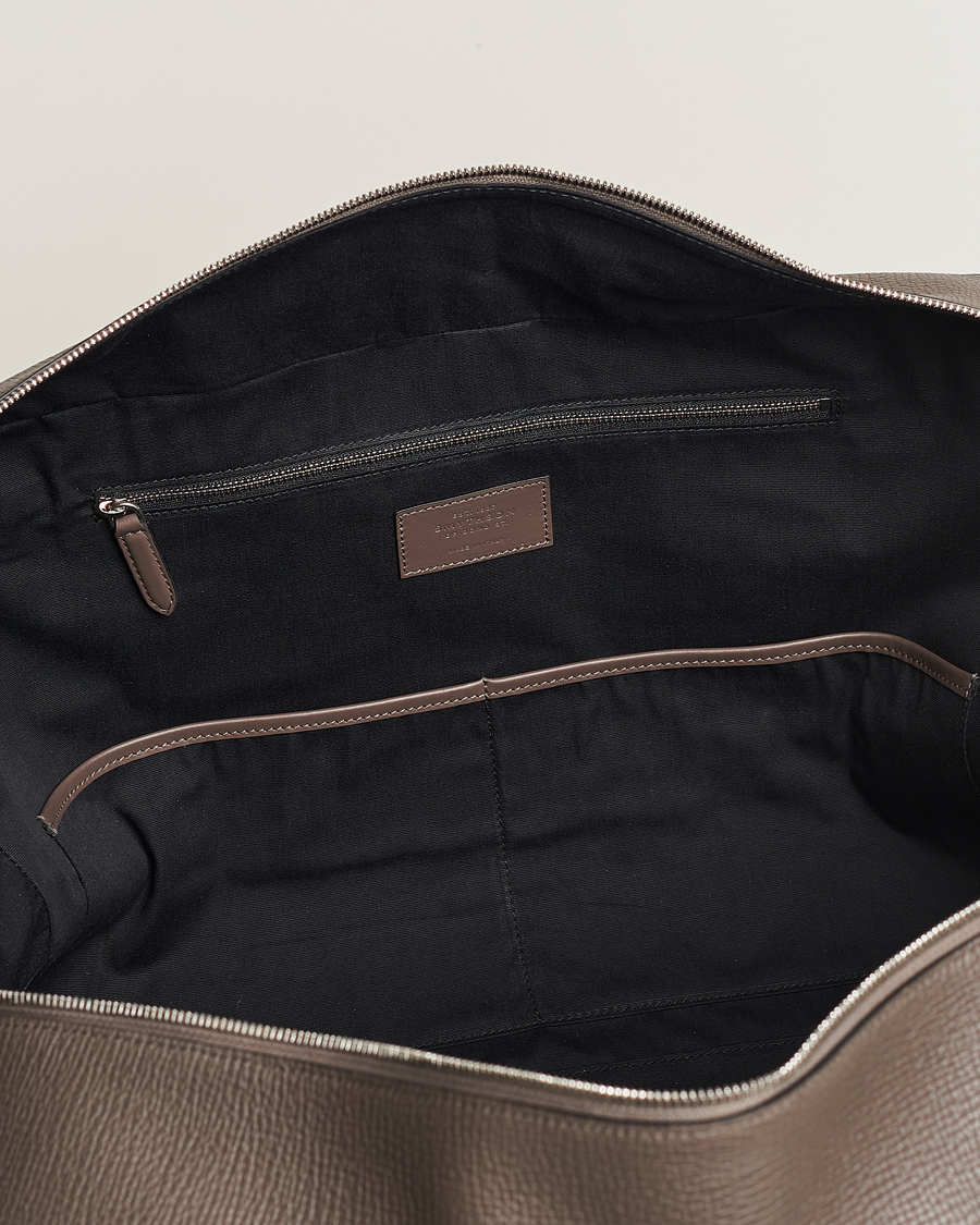 Men | Bags | Smythson | Ludlow Soft Travel Bag Dark Taupe