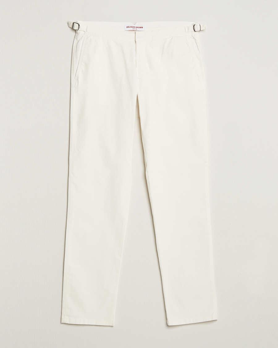 Men | Trousers | Orlebar Brown | Fallon Cotton Stretch Trousers Sea Mist
