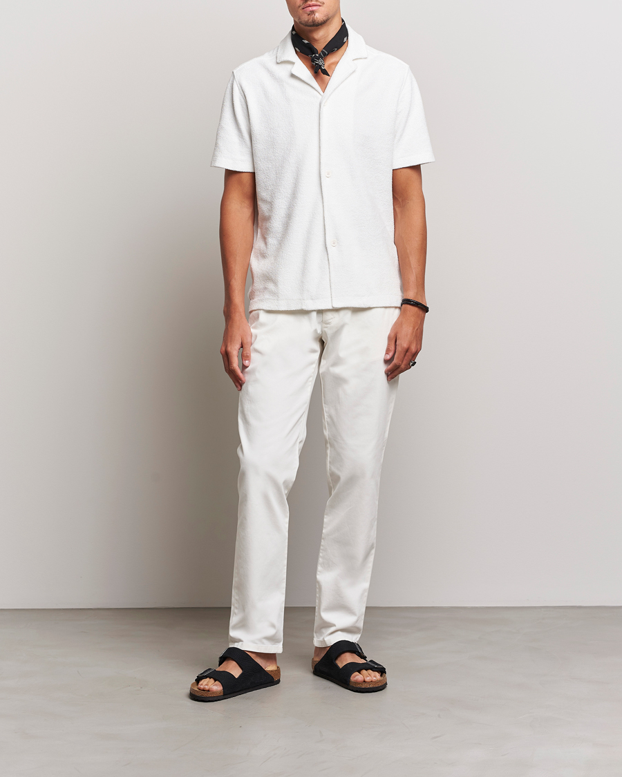 Men | Trousers | Orlebar Brown | Fallon Cotton Stretch Trousers Sea Mist