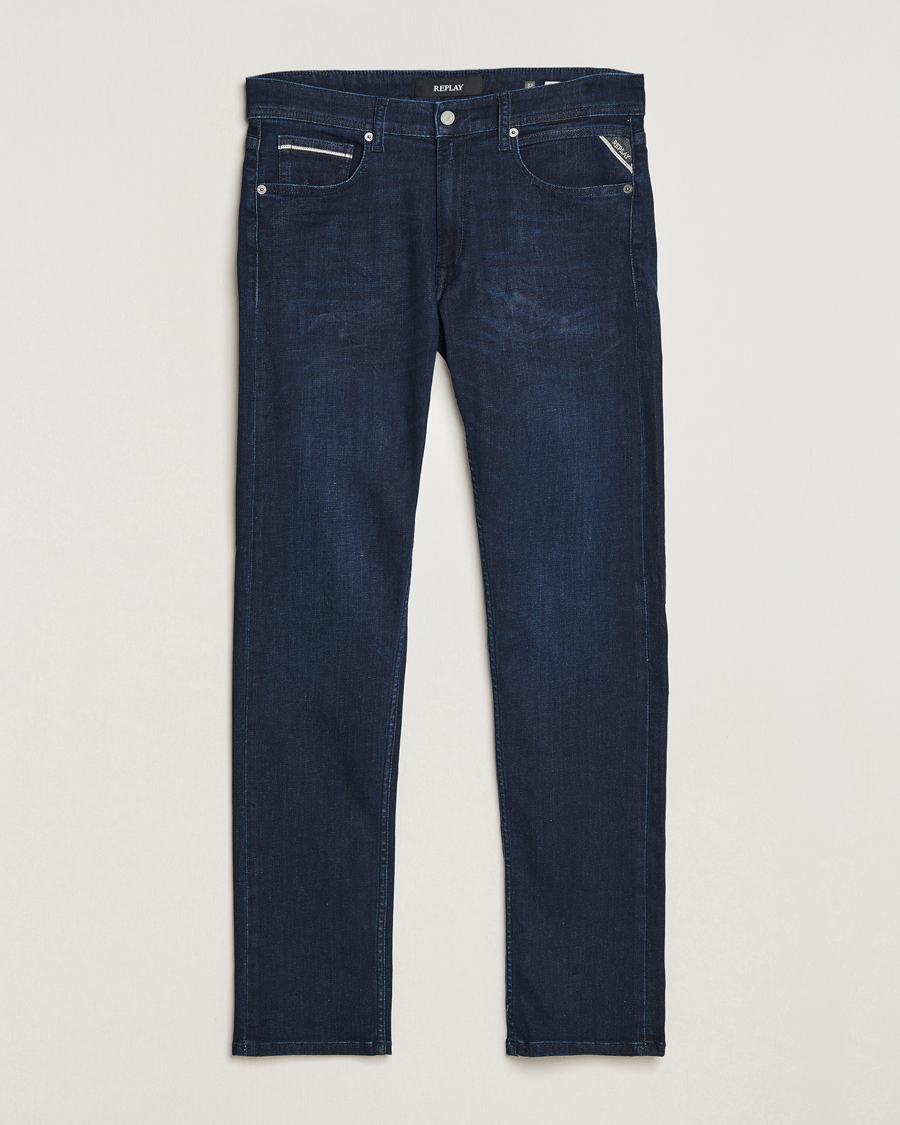 Men | Trousers | Replay | Grover Powerstretch Jeans Dark Blue