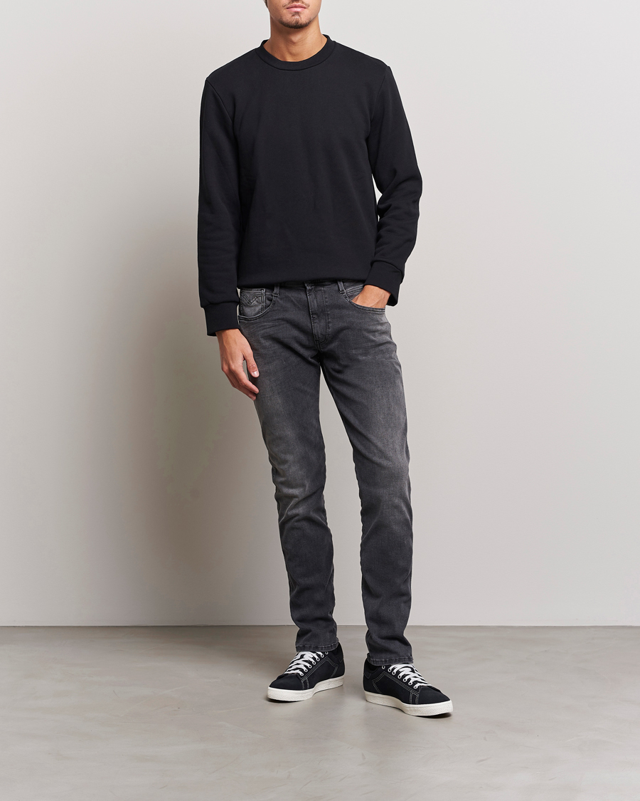 Men | Jeans | Replay | Anbass Hyperflex Re-Used Jeans Washed Grey