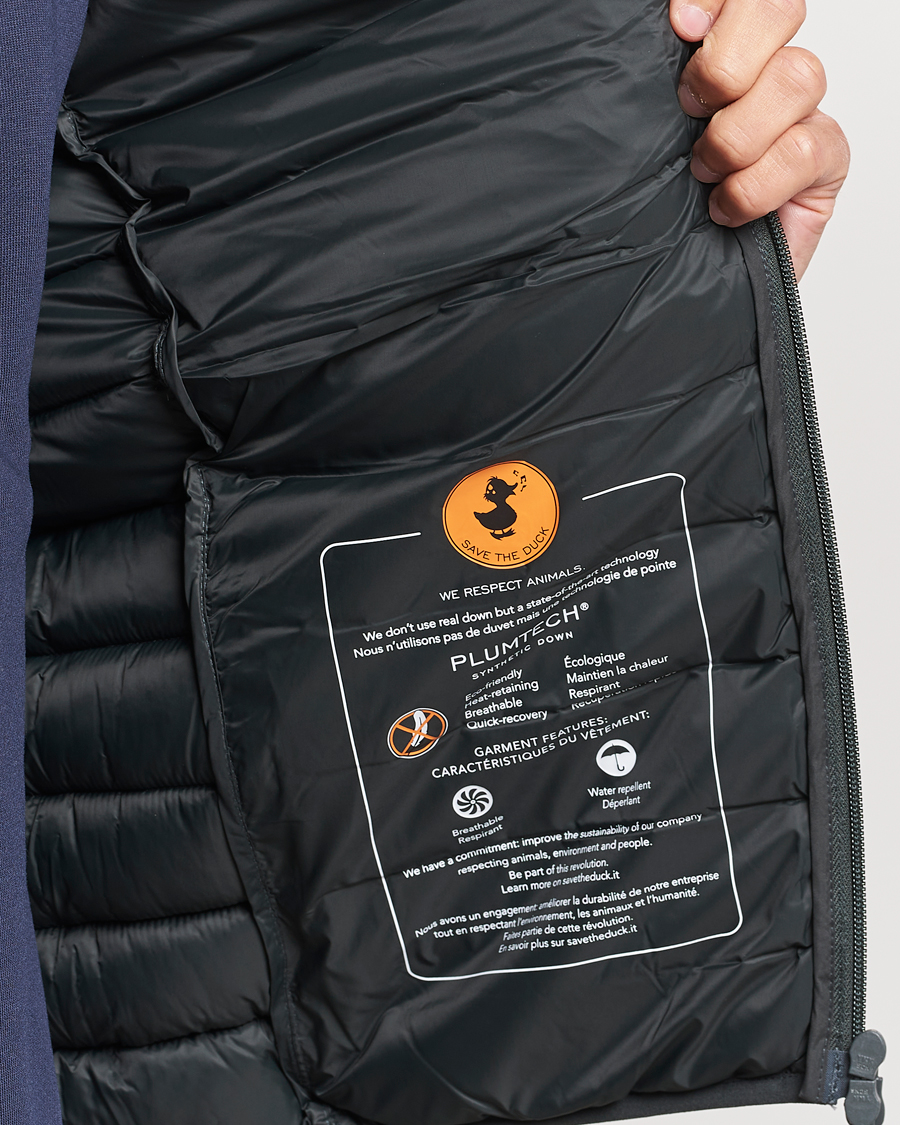 Men | Coats & Jackets | Save The Duck | Rhus Matt Lightweight Vest Green Black