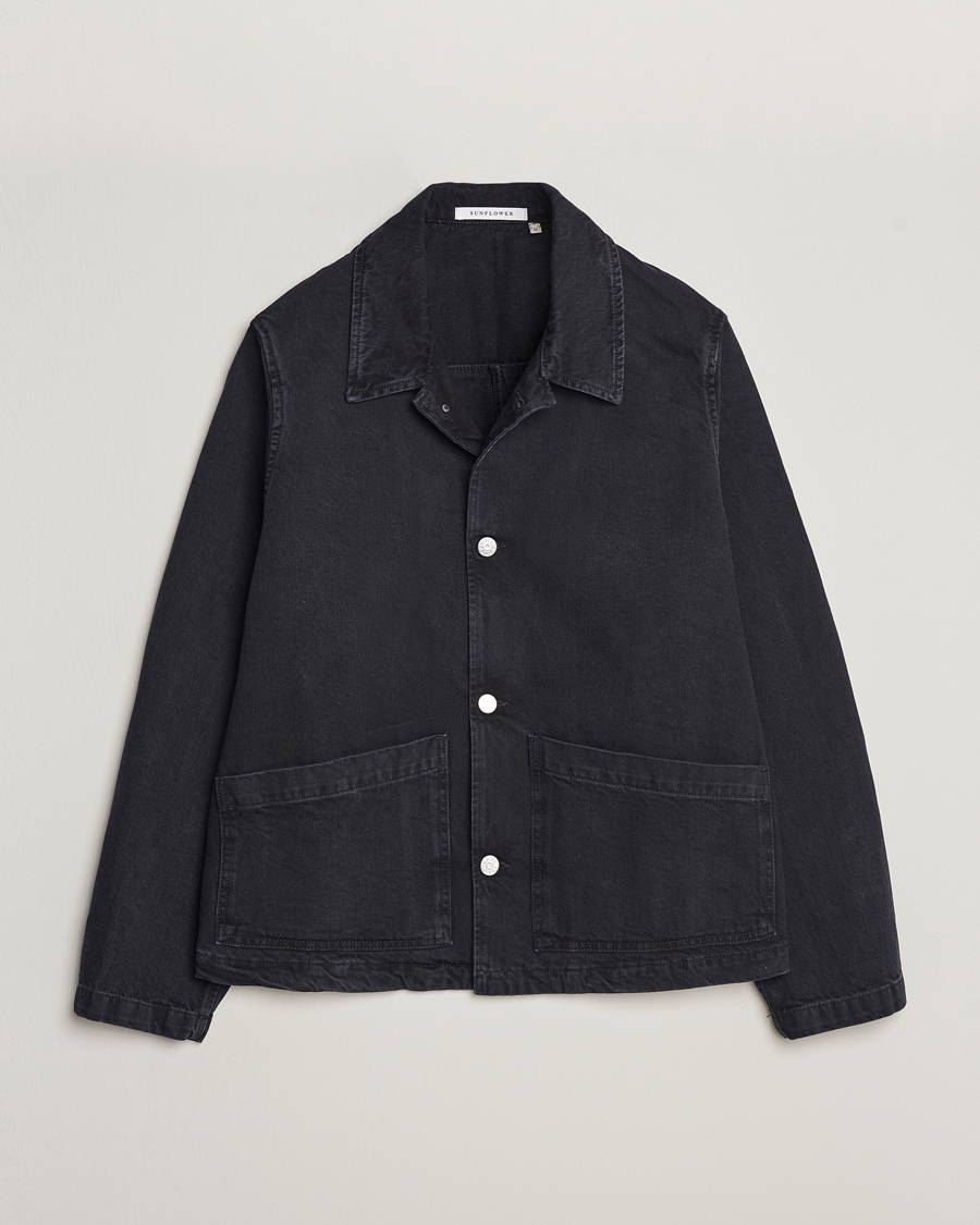 Men | Coats & Jackets | Sunflower | Worker Denim Jacket Black