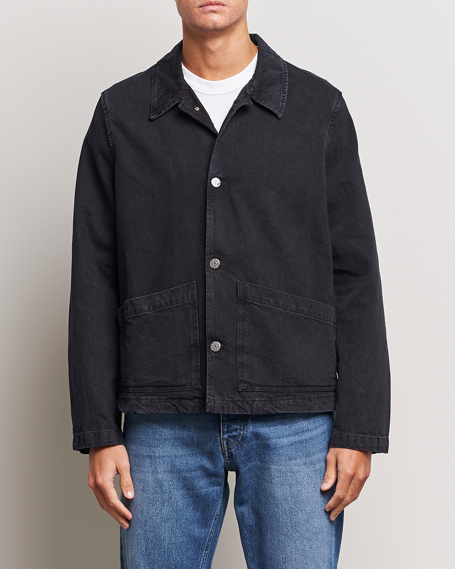 Men | Coats & Jackets | Sunflower | Worker Denim Jacket Black
