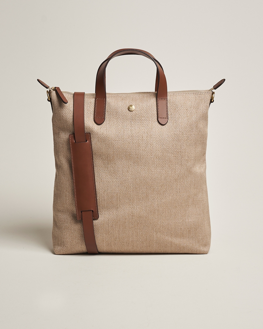 Men | Mismo M/S Shopper Grand Herringbone/Cuoio | Mismo | M/S Shopper Grand Herringbone/Cuoio