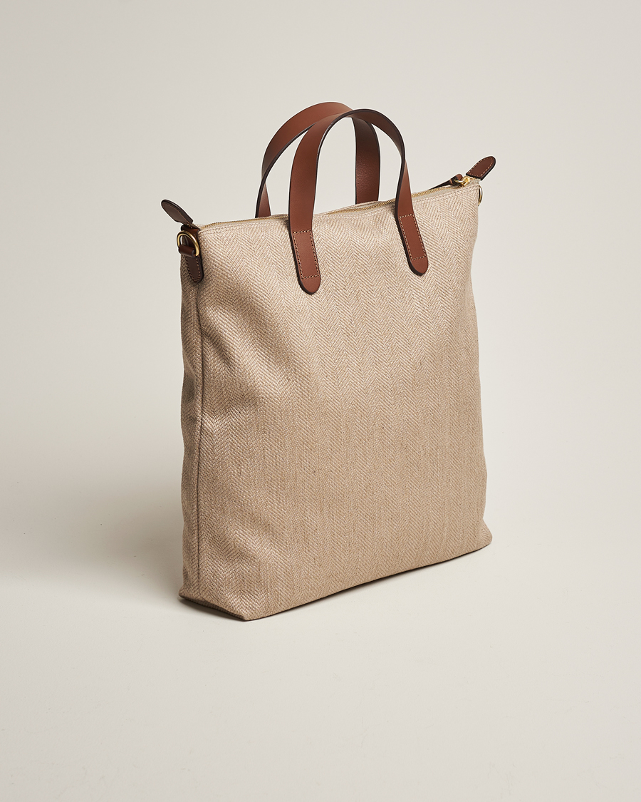Men | Mismo M/S Shopper Grand Herringbone/Cuoio | Mismo | M/S Shopper Grand Herringbone/Cuoio