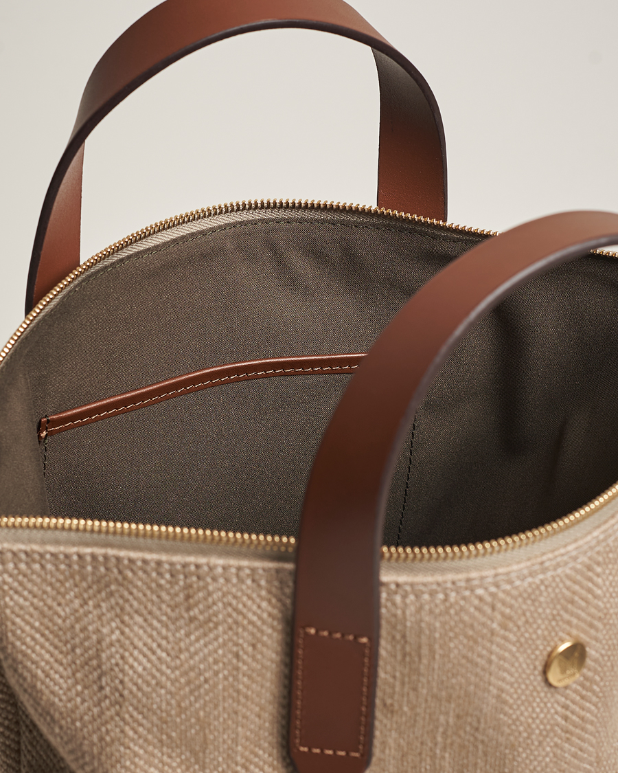 Men | Mismo M/S Shopper Grand Herringbone/Cuoio | Mismo | M/S Shopper Grand Herringbone/Cuoio