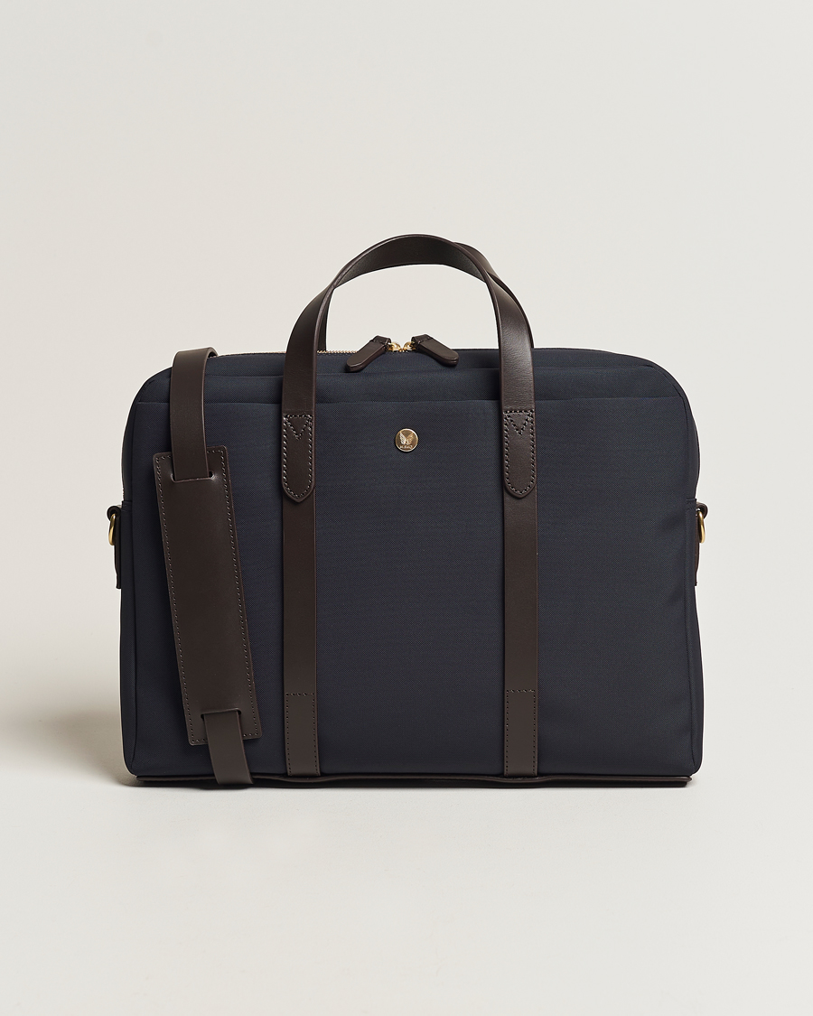 Men | Bags | Mismo | M/S Aspire Briefcase Navy/Dark Brown