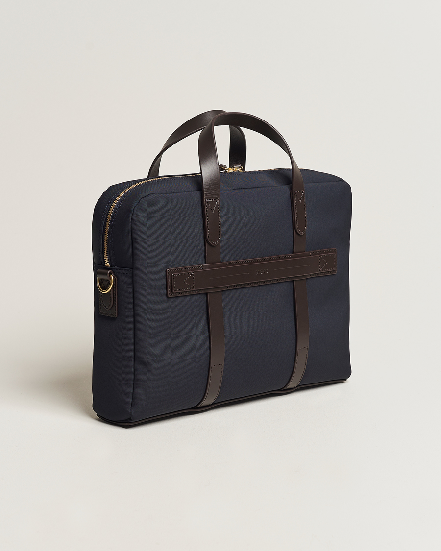 Men | Bags | Mismo | M/S Aspire Briefcase Navy/Dark Brown
