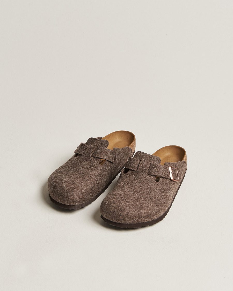 Men | BIRKENSTOCK Boston Classic Footbed Wool Felt Antracite | BIRKENSTOCK | Boston Classic Footbed Wool Felt Antracite
