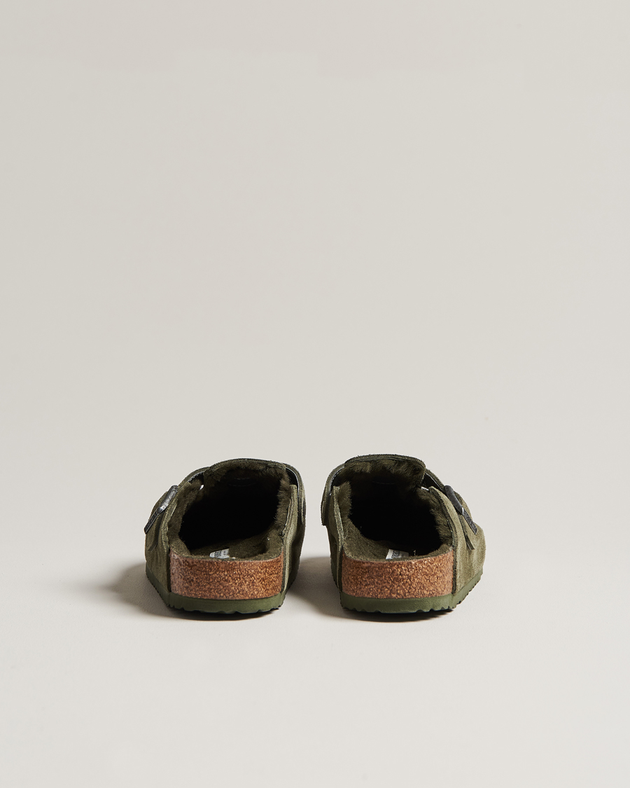 Men | BIRKENSTOCK Boston Shearling Thyme Suede | BIRKENSTOCK | Boston Shearling Thyme Suede