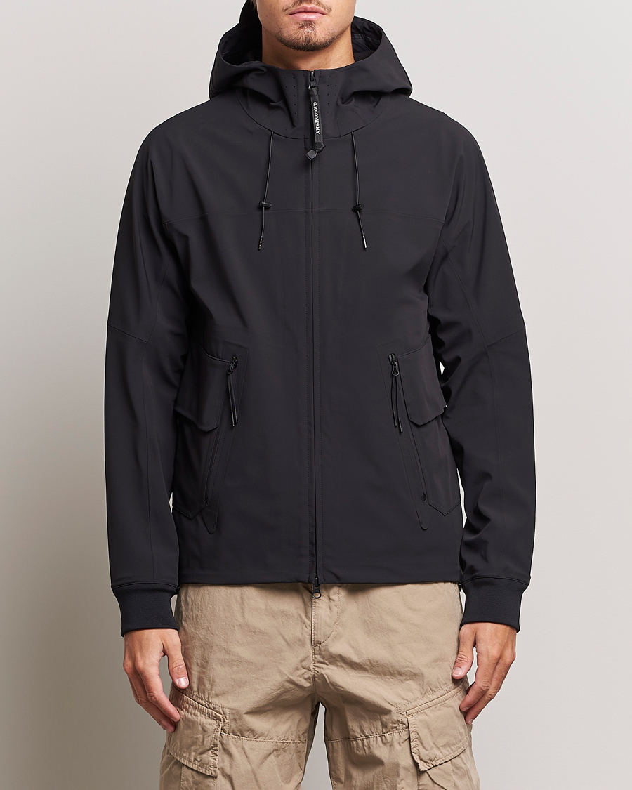 Men | Coats & Jackets | C.P. Company | Metropolis Metroshell Hooded Jacket Black