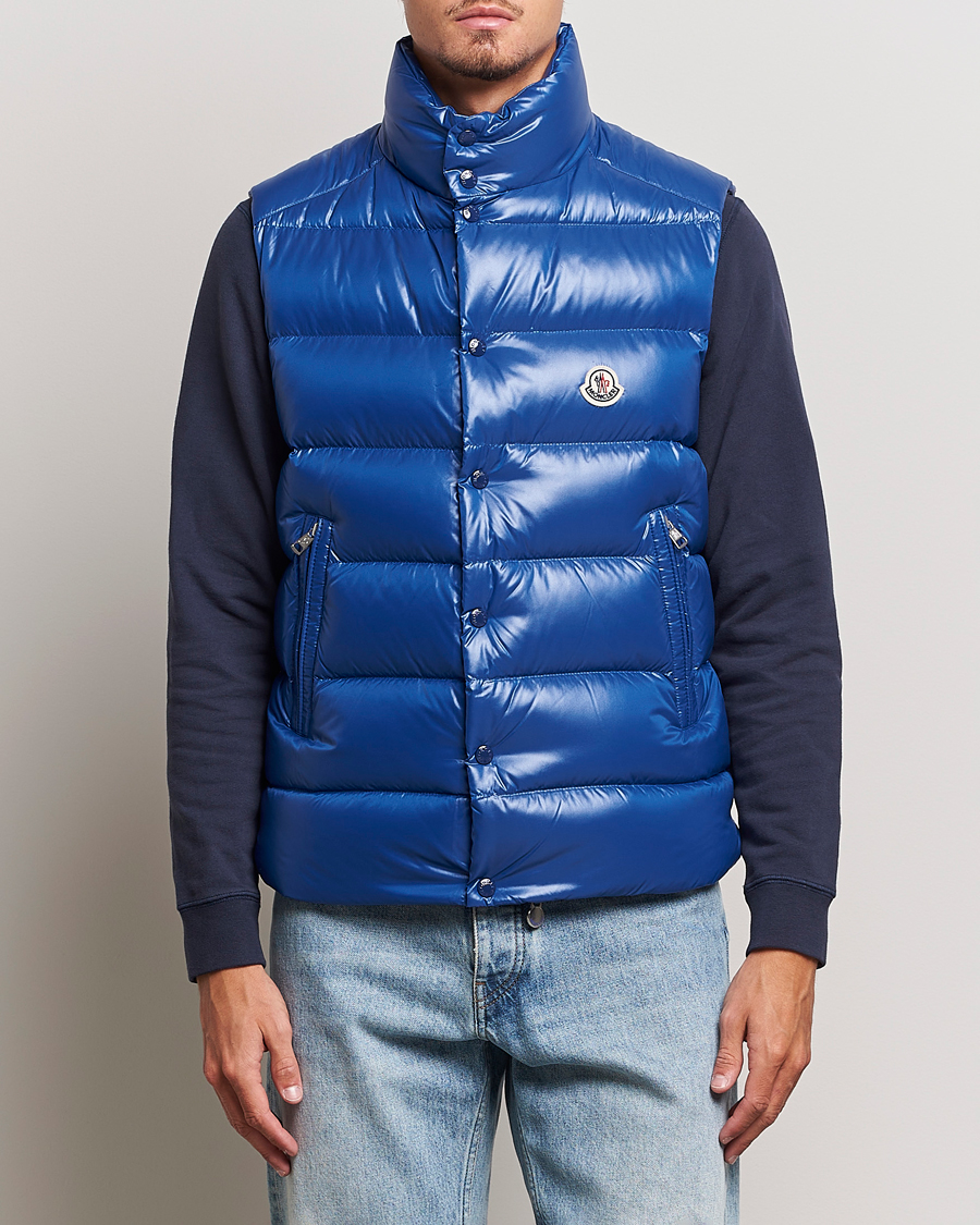 Men | Coats & Jackets | Moncler | Tibb Vest Cobalt Blue