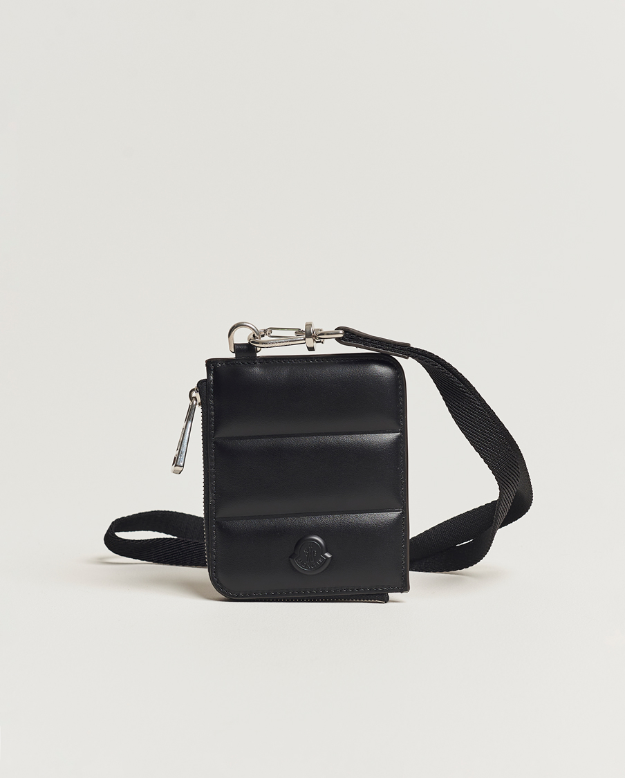 Men | Moncler Strap Leather Wallet Black | Moncler | Strap Leather Wallet Black