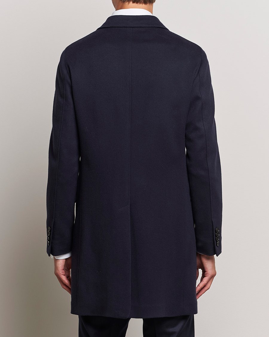Men | Coats & Jackets | Zegna | Wool/Cashmere Double Breasted Coat Navy