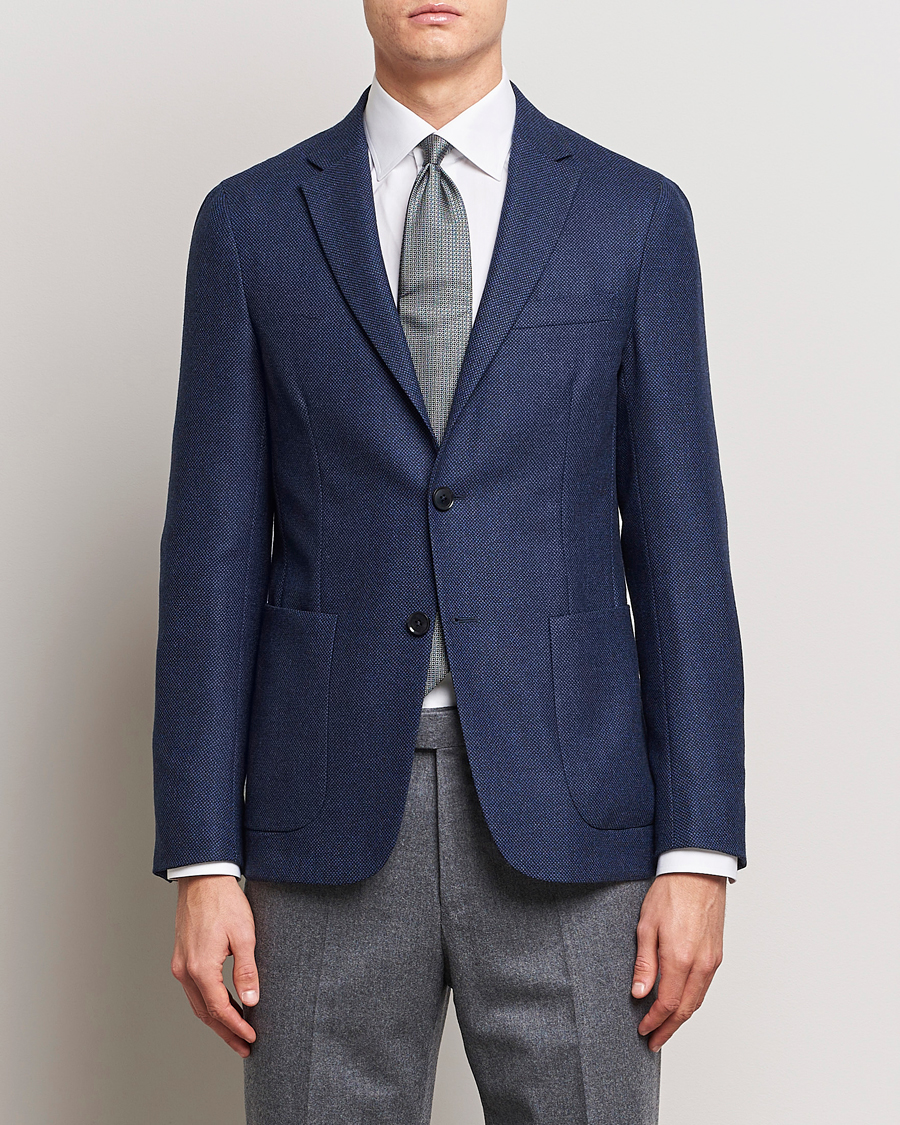 Men | Blazers | Zegna | Unconstructed Wool Blazer Navy
