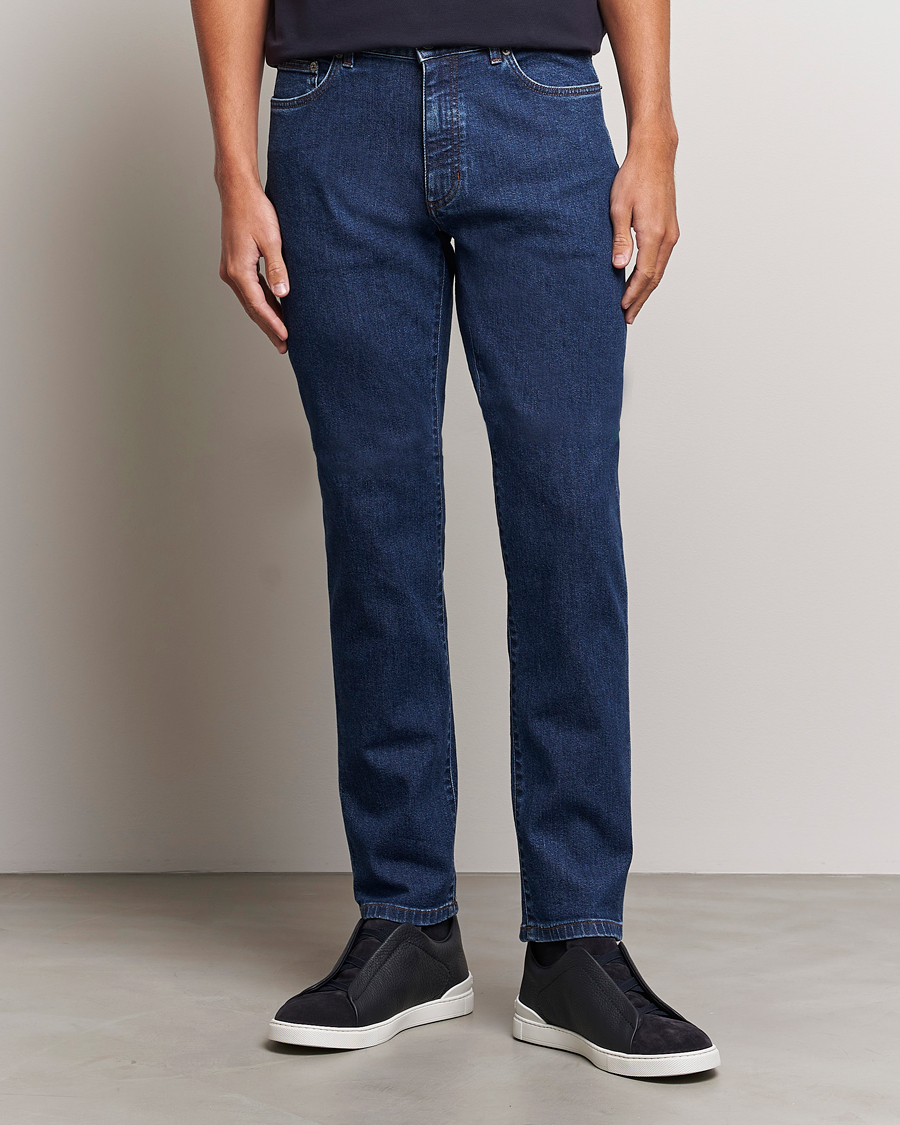 Men | Jeans | Zegna | 5-Pocket Denim Pants Stone Wash