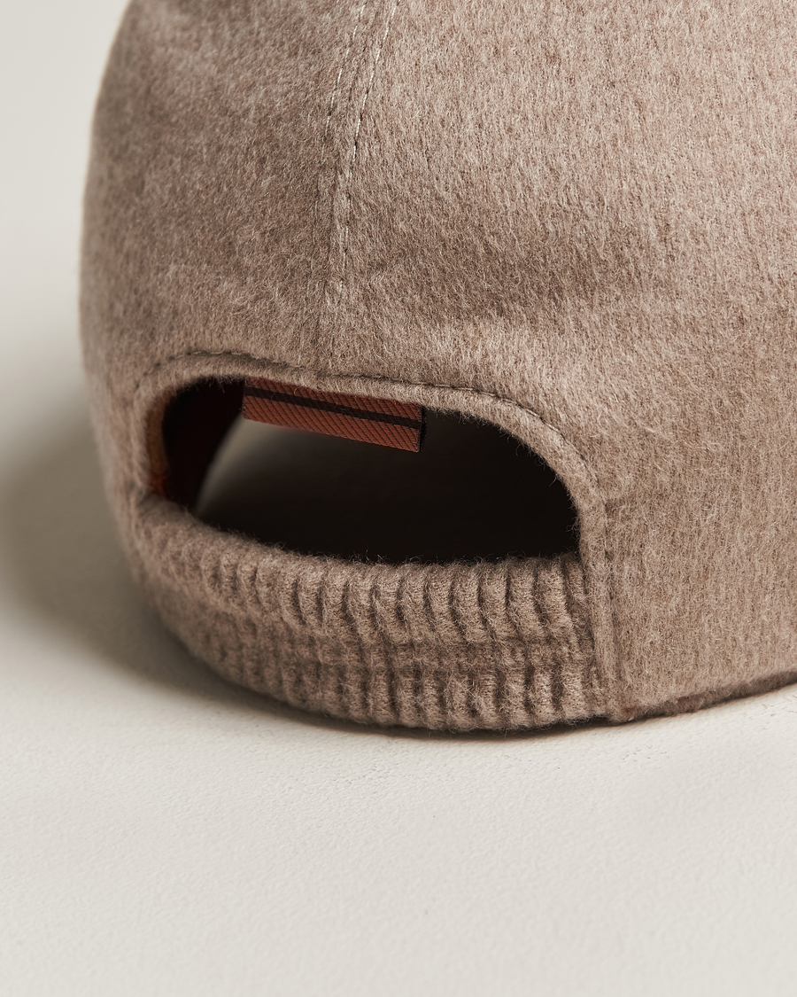 Men | Zegna Cashmere Baseball Cap Beige | Zegna | Cashmere Baseball Cap Beige
