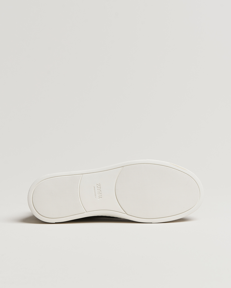 Men | Zegna Triple Stitch Bi-Material Sneakers Navy | Zegna | Triple Stitch Bi-Material Sneakers Navy