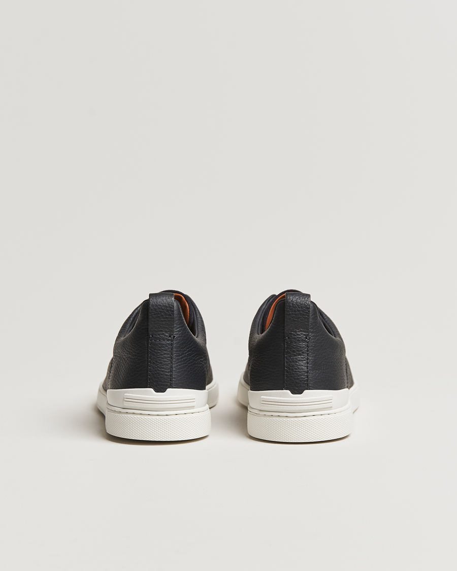 Men | Zegna Triple Stitch Bi-Material Sneakers Navy | Zegna | Triple Stitch Bi-Material Sneakers Navy