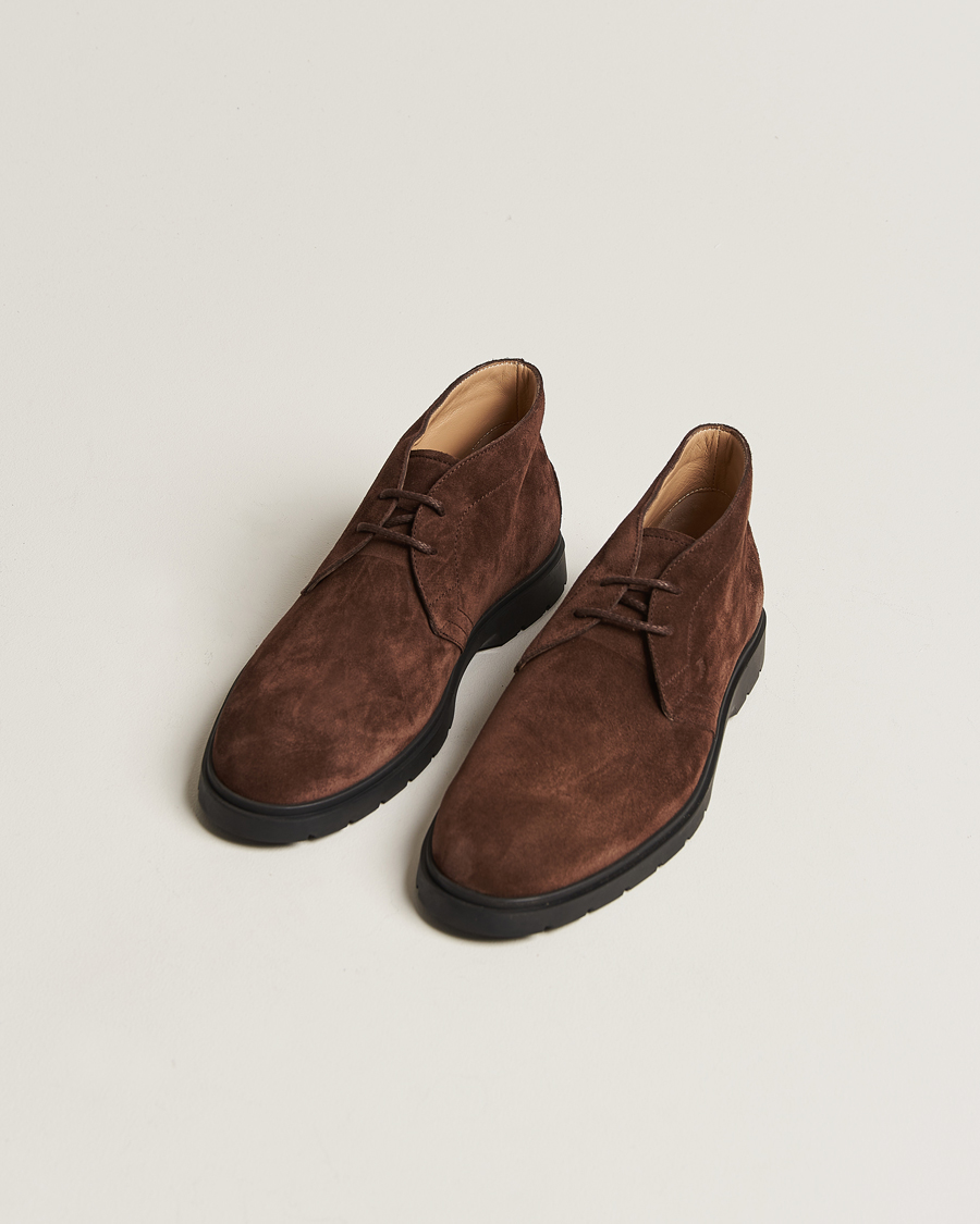 Men | Tod's Polacco Chukka Boots Dark Brown Suede | Tod's | Polacco Chukka Boots Dark Brown Suede