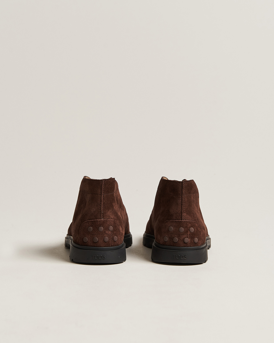 Men | Tod's Polacco Chukka Boots Dark Brown Suede | Tod's | Polacco Chukka Boots Dark Brown Suede