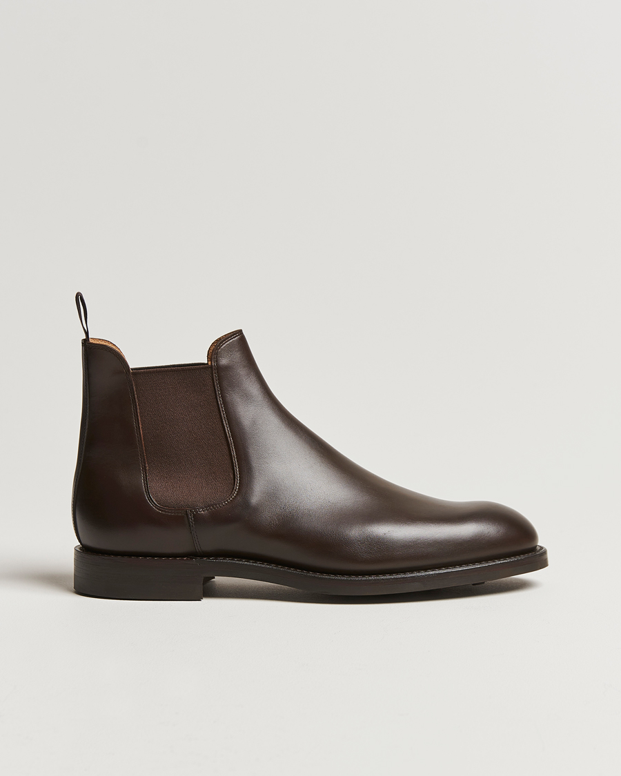 Men | Boots | Crockett & Jones | Chelsea 5 Dk Brown Wax Calf